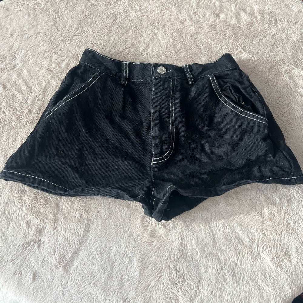 White Fox Boutique Black Denim Shorts